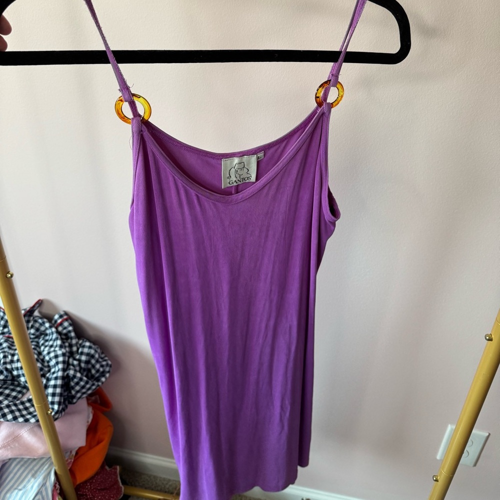 GANTOS Purple Spaghetti Strap Dress